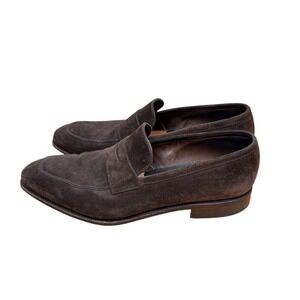 Carmina from Mallorca Penny Loafer 7.5UK (8.5 US) Dark Brown Suede Goodyear Welt